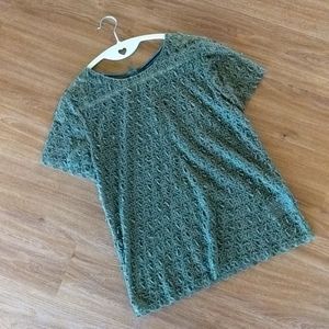 Banana Republic Sheer Decorative Top